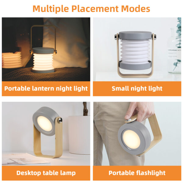 Camping Light Lantern Light Night Light Telescopic Led Table Lamp Folding Usb Light 3d Creative Product Portable Light - Image 6