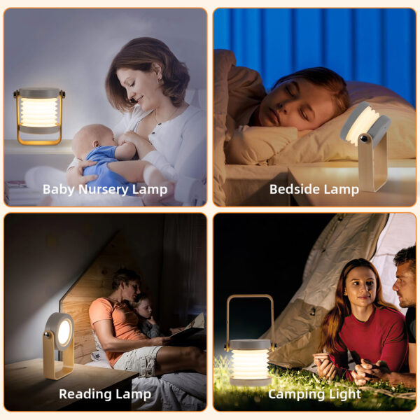 Camping Light Lantern Light Night Light Telescopic Led Table Lamp Folding Usb Light 3d Creative Product Portable Light - Image 7